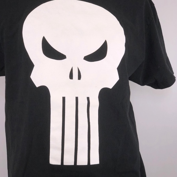 Punisher Skull Mens Graphic T Shirt - Picture 3 of 4